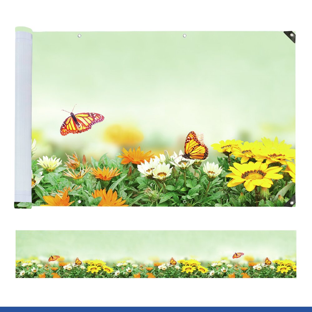 SCHMETTERLING Balkon-Sichtschutz, 85x500 cm