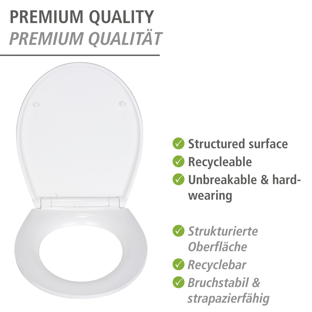 SLATE ROCK Premium WC-Sitz mit Relief, Duroplast