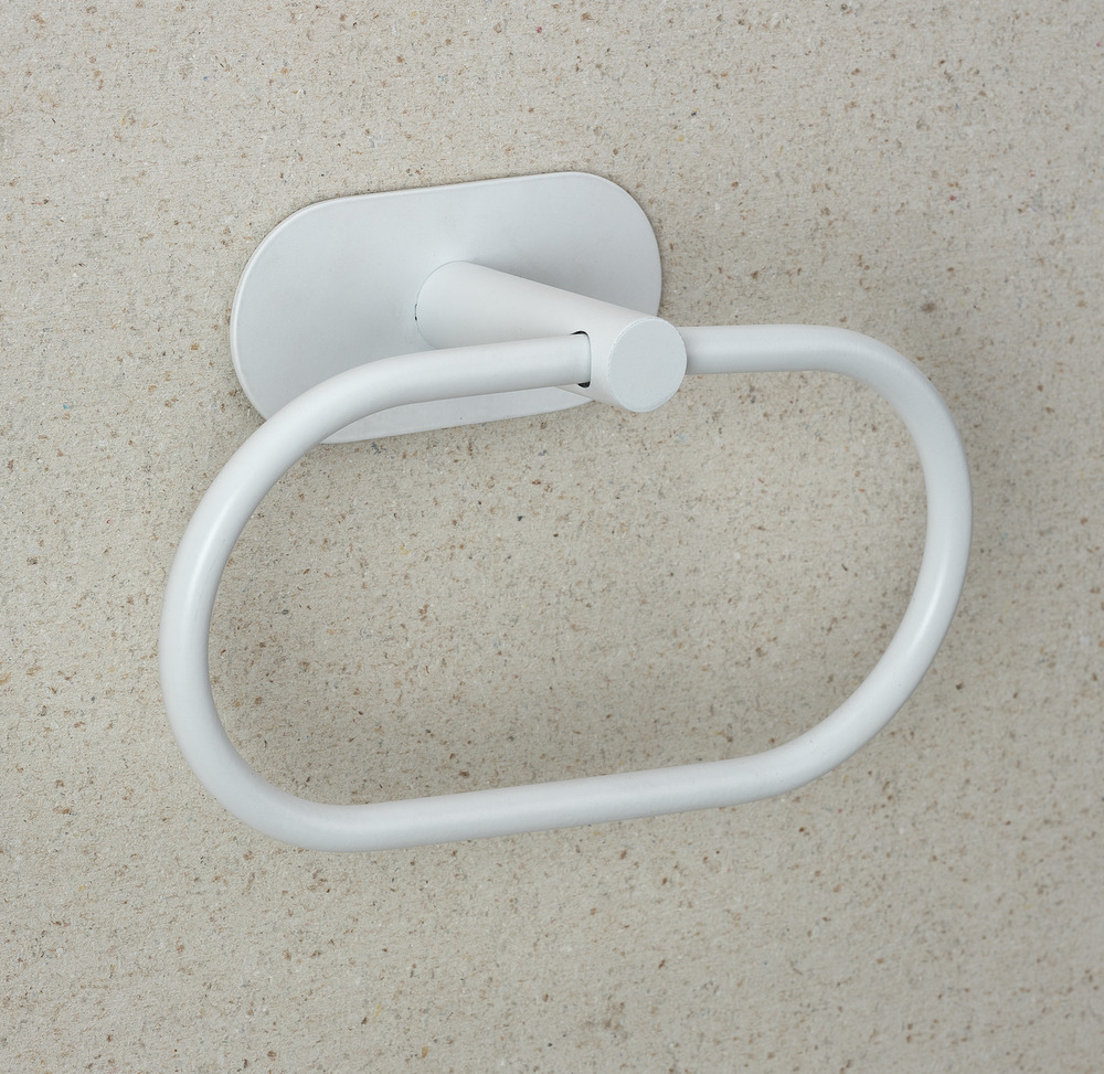 OREA White matt Turbo-Loc® Handtuchring aus Edelstahl OREA White matt Turbo-Loc® Handtuchring aus Edelstahl