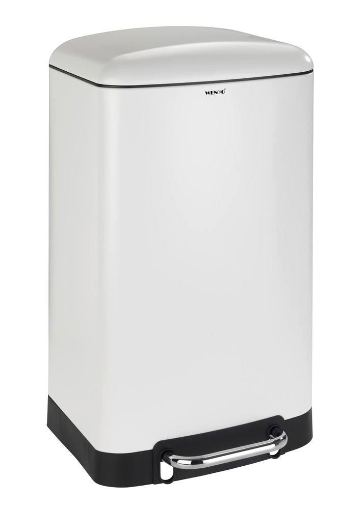 STUDIO weiss Treteimer, 30 Liter, Easy Close