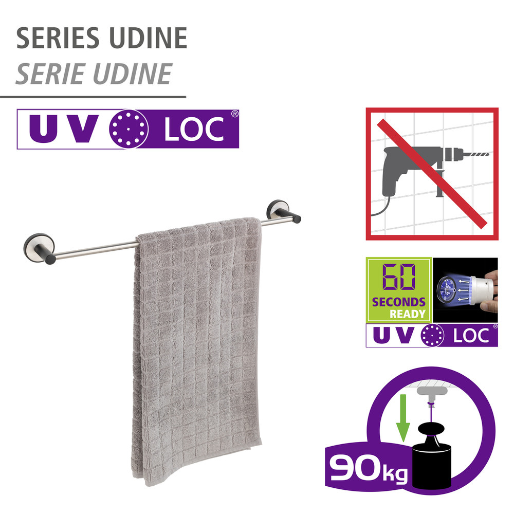 Uno UDINE UV-Loc® 60 cm Badetuchstange