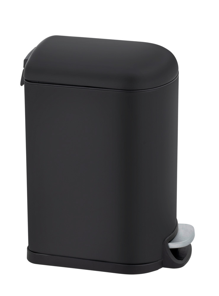 Treteimer Mod. LARA, 10L, schwarz, Metall, Kunststoff, 31x39x18 cm