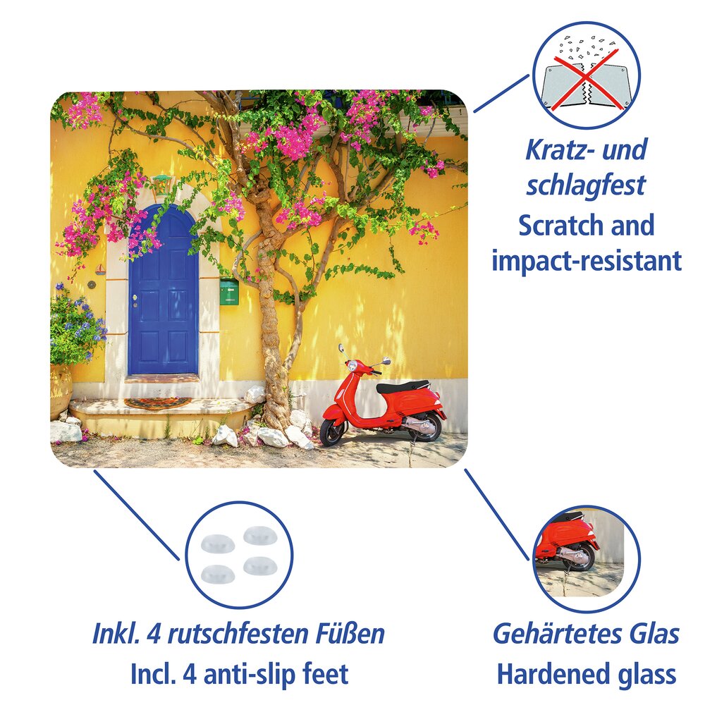 DOLCE VITA Multiplatte 56x50 cm aus Glas