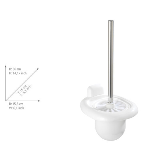 PURE weiss WC-Garnitur zur Wandmontage