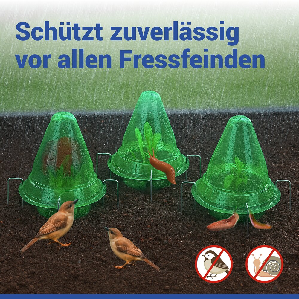PFLANZENDOM Anzuchthilfe 3in1, 15-teilig