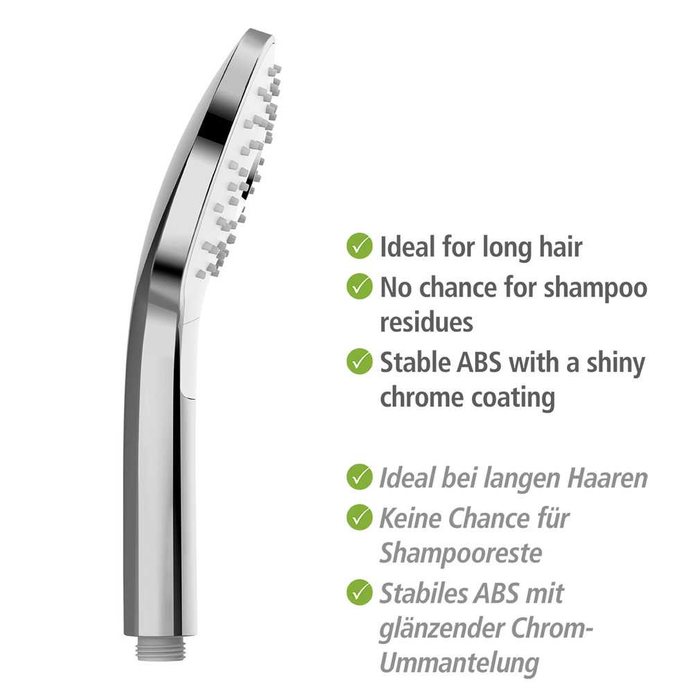 24913100_duschkopf-power-boost-weiss6 POWERBOOST eckig Duschkopf 3 Strahlarten Ø12 cm