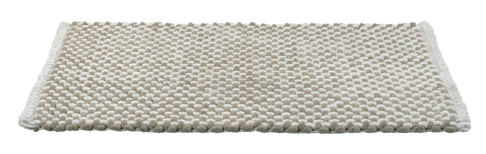 COVELO weiß-beige Badteppich 50x80 cm