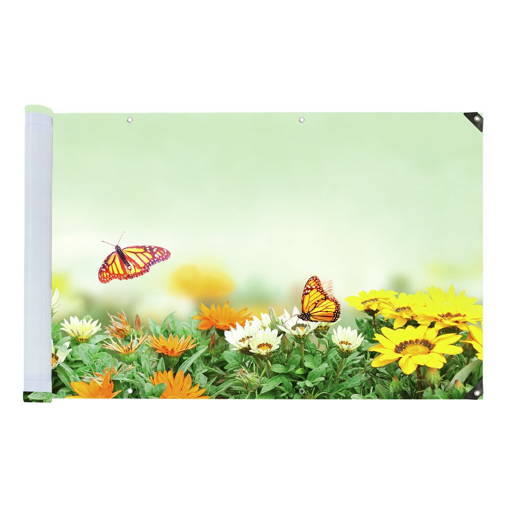 SCHMETTERLING Balkon-Sichtschutz, 85x500 cm