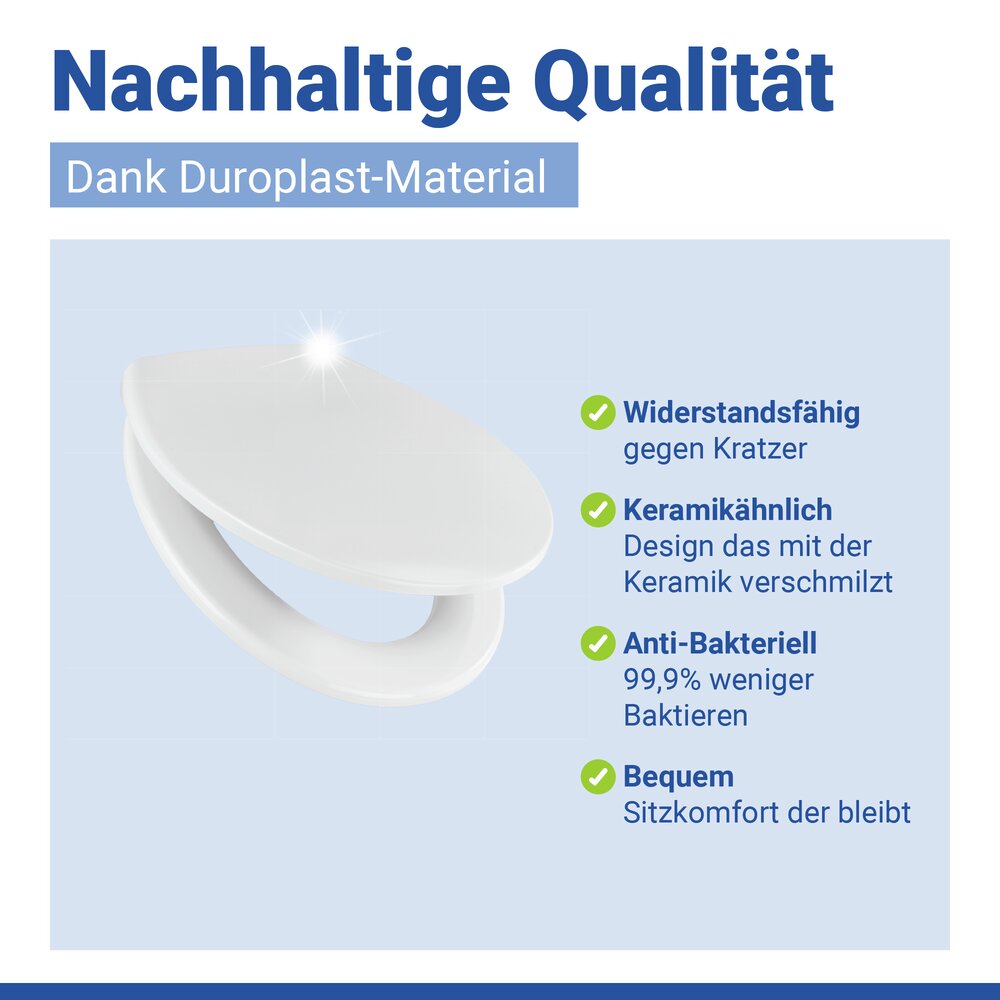 SAMOS weiss Premium WC-Sitz belastbar bis 175 kg