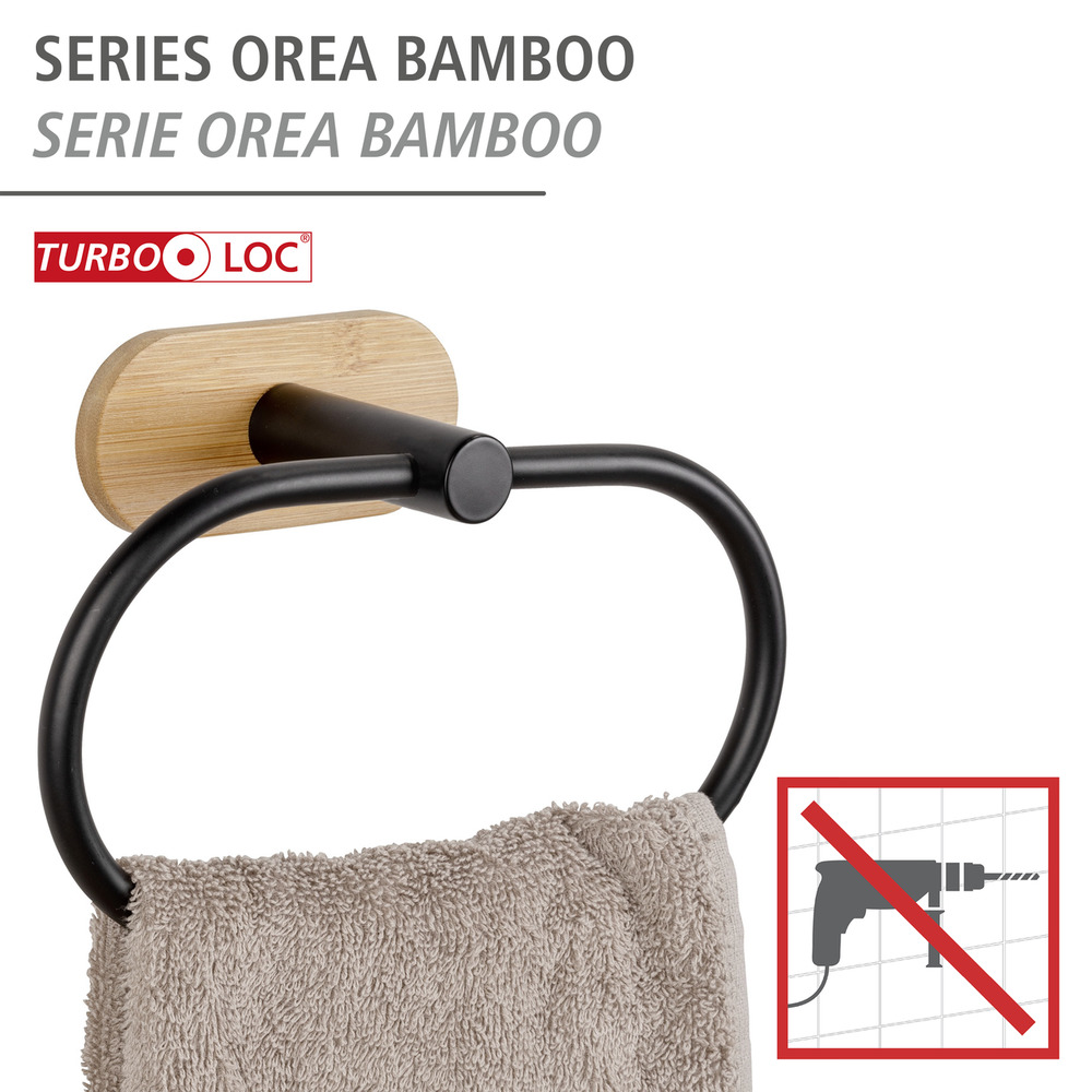 OREA Bamboo Turbo-Loc® Handtuchring, Bambus OREA Bamboo Turbo-Loc® Handtuchring, Bambus