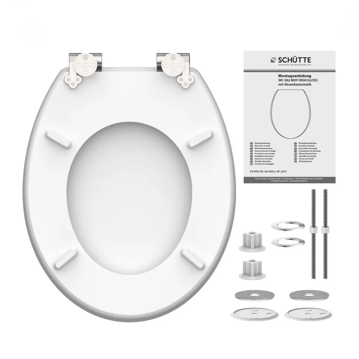 BLACK STONE High Gloss WC-Sitz mit Absenkautomatik