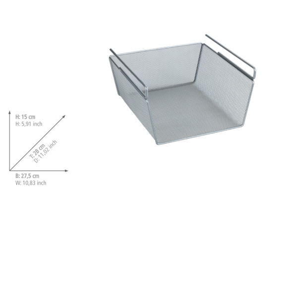 Regaleinhängekorb M aus Metall