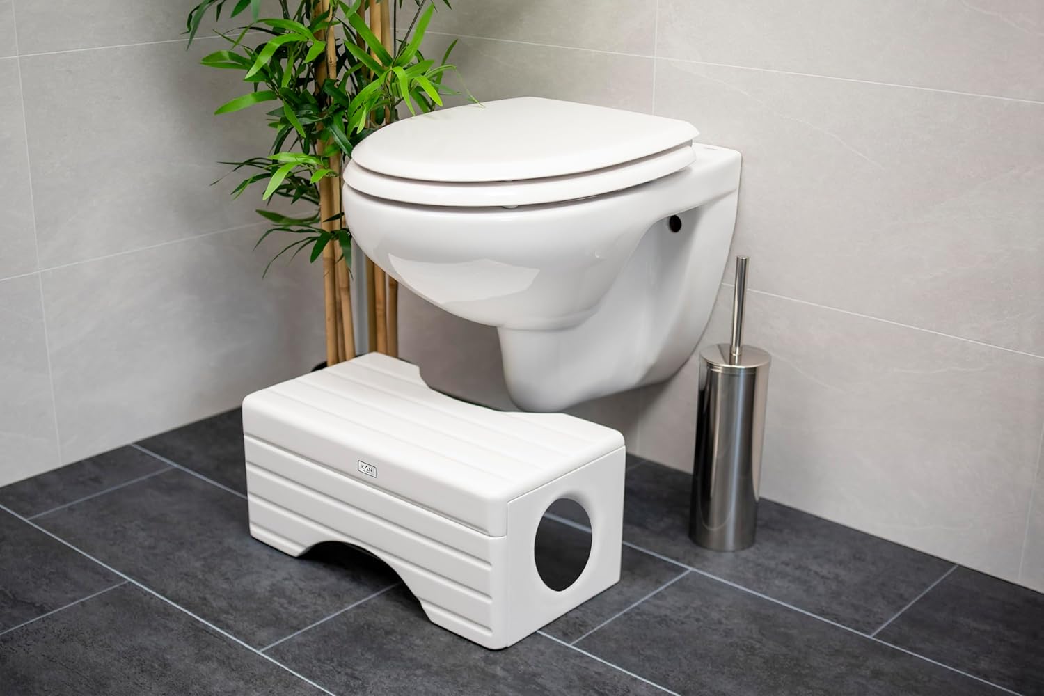LOKI Toilettenhocker klappbar, belastbar bis 150 kg