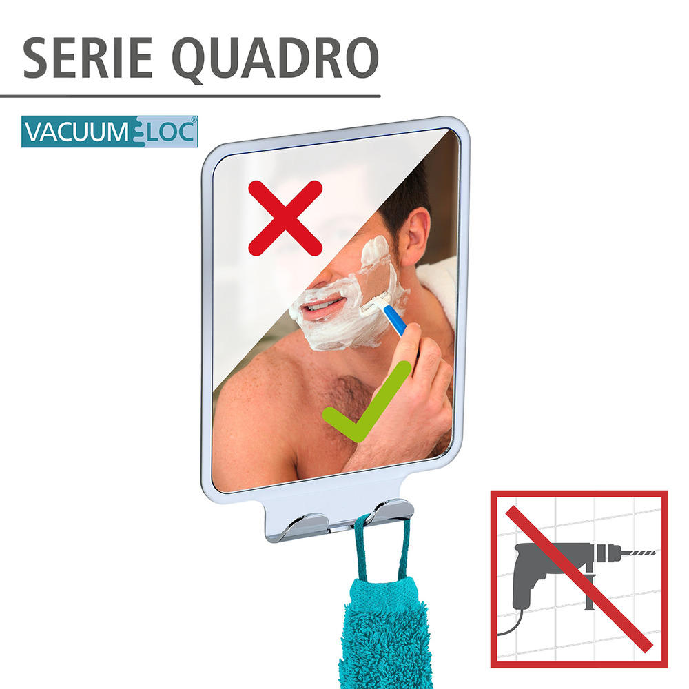 QUADRO Vacuum-Loc® Antibeschlagspiegel