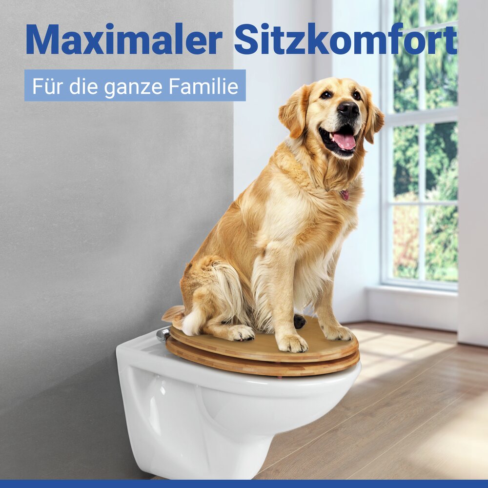 BAMBUSA WC-Sitz belastbar bis 300 kg