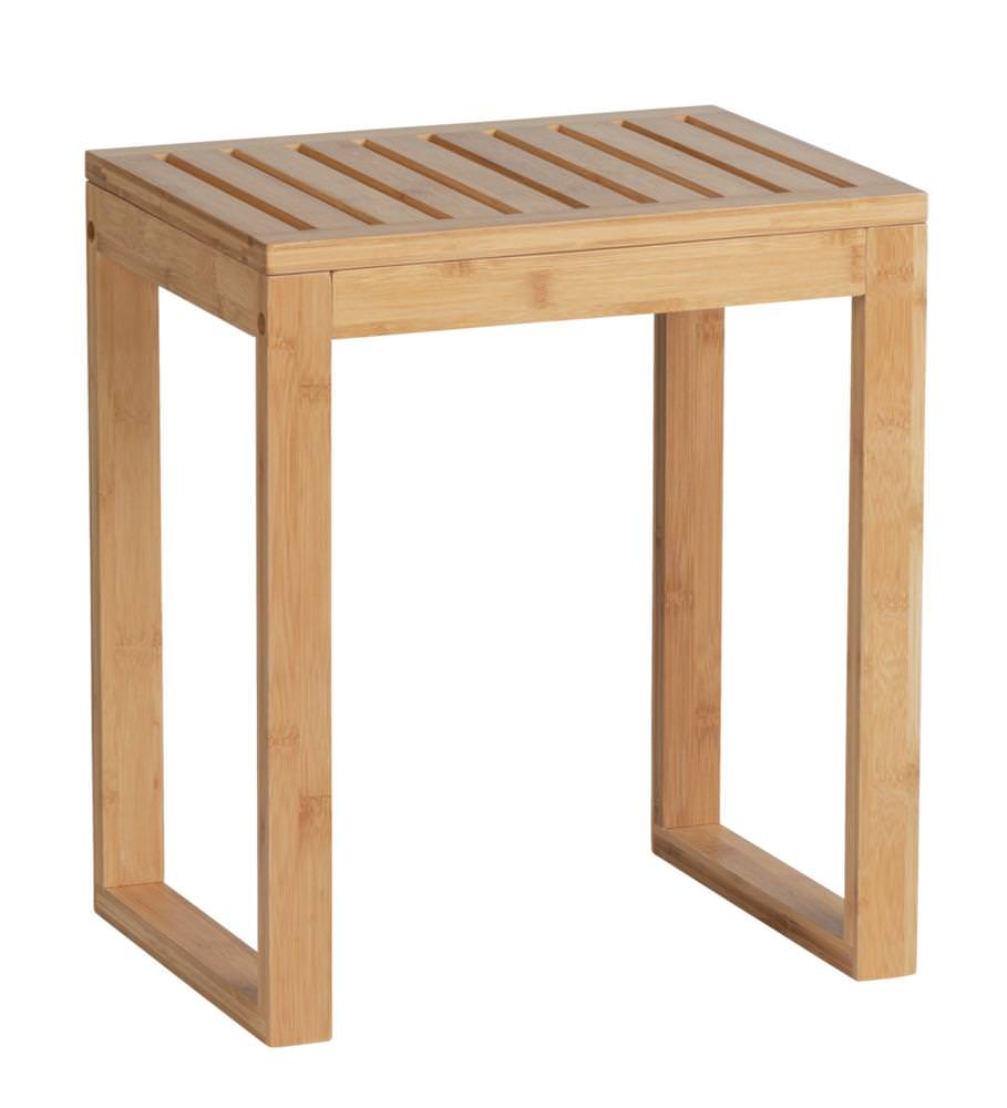 24729100-badhocker-bambusa BAMBUSA Hocker aus Bambus, belastbar bis 120 kg