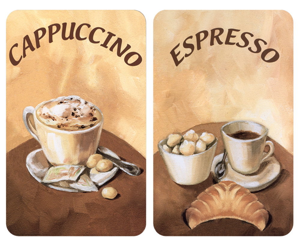 Herdabdeckplatte Universal Kaffee 2er Set