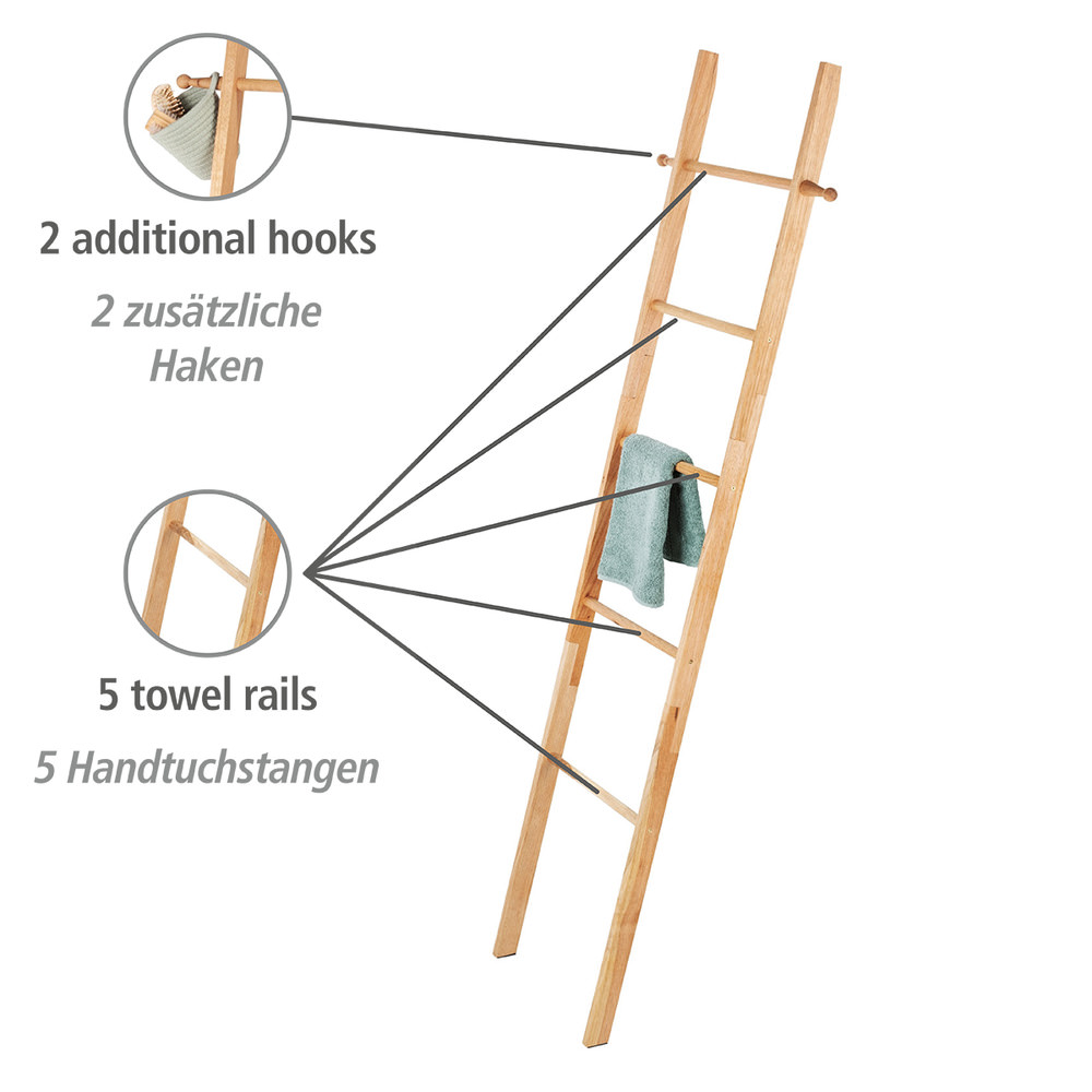 NORWAY Handtuchleiter aus Walnussholz