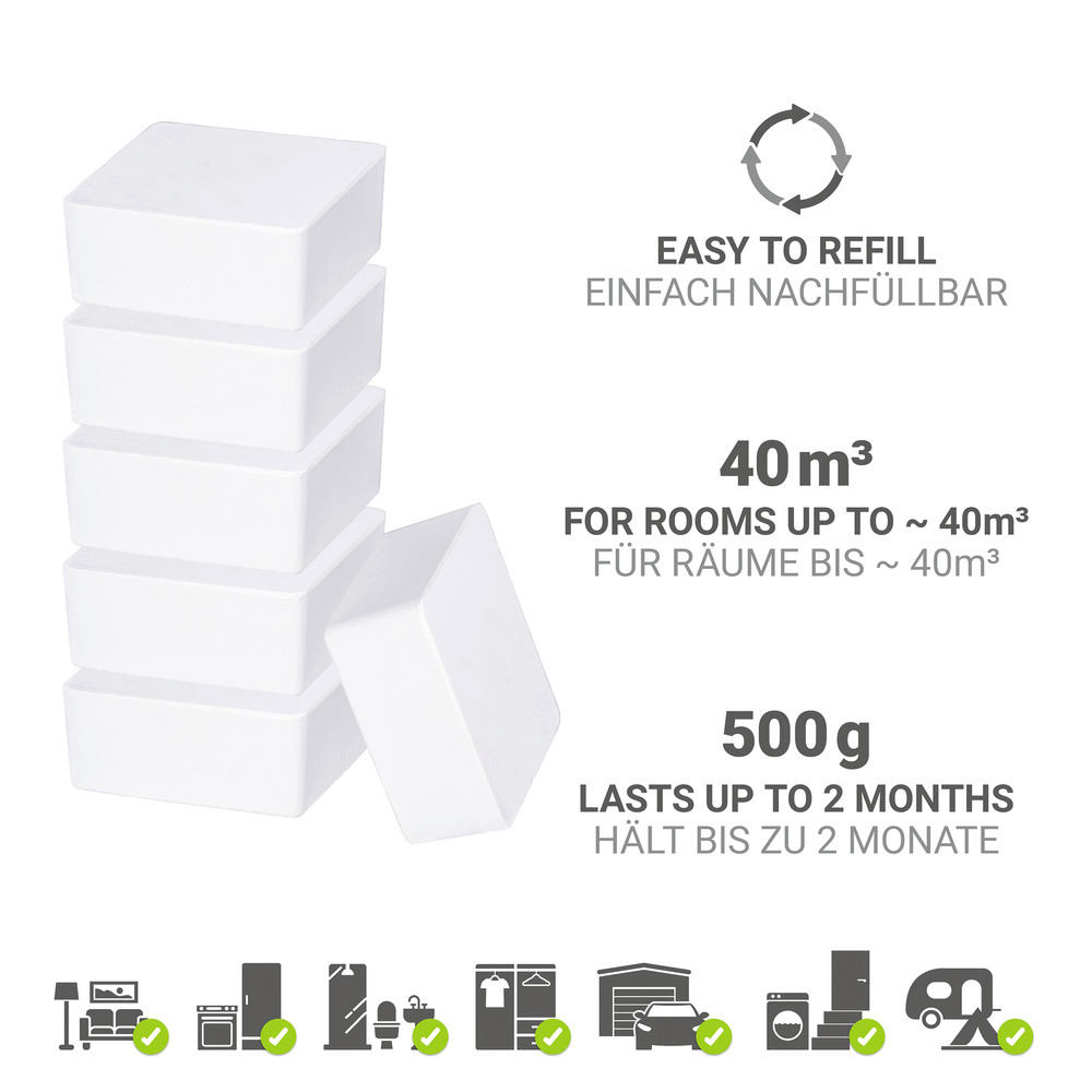 CUBE Raumentfeuchter Nachfüllpack 6x 500g CUBE Raumentfeuchter Nachfüllpack 6x 500g