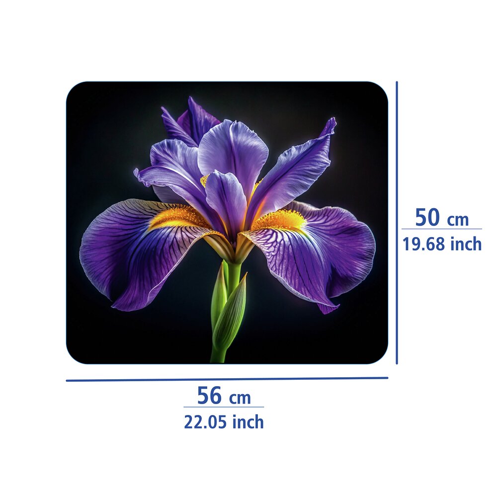IRIS Multiplatte 56x50 cm aus Glas