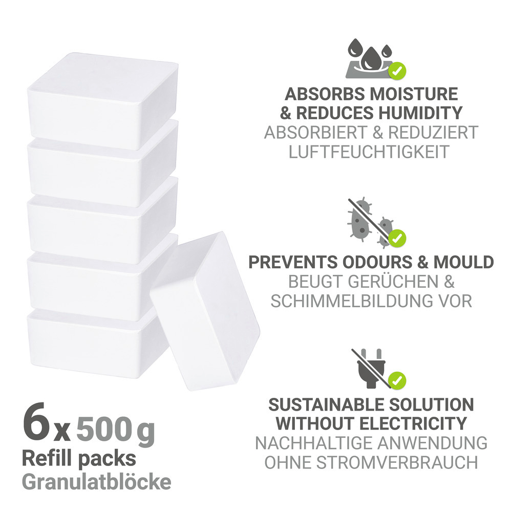 CUBE Raumentfeuchter Nachfüllpack 6x 500g CUBE Raumentfeuchter Nachfüllpack 6x 500g