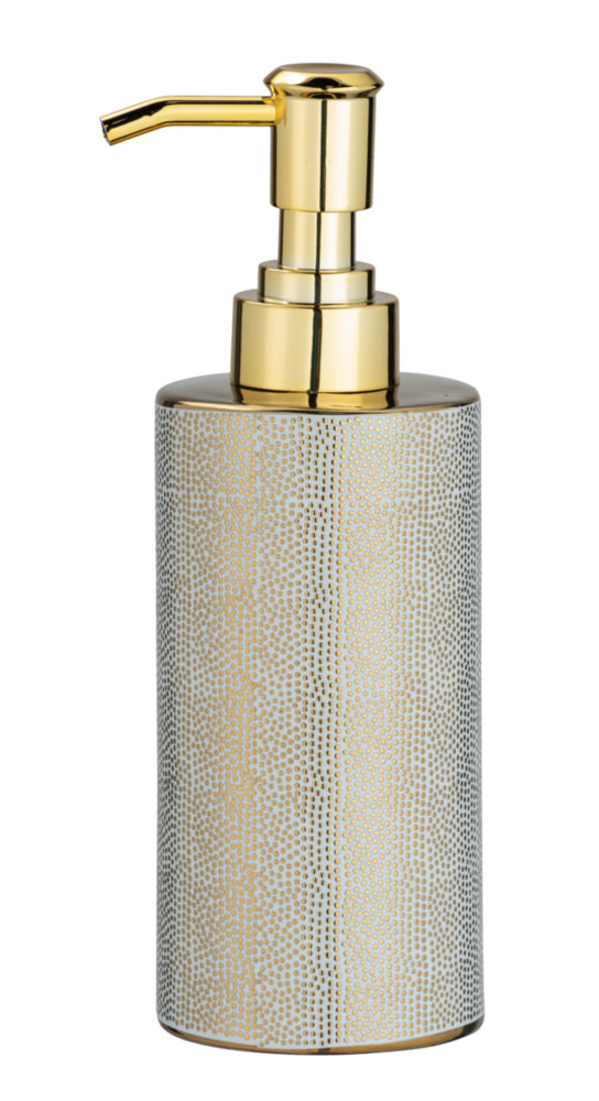 NURIA gold Seifenspender 300 ml, Keramik