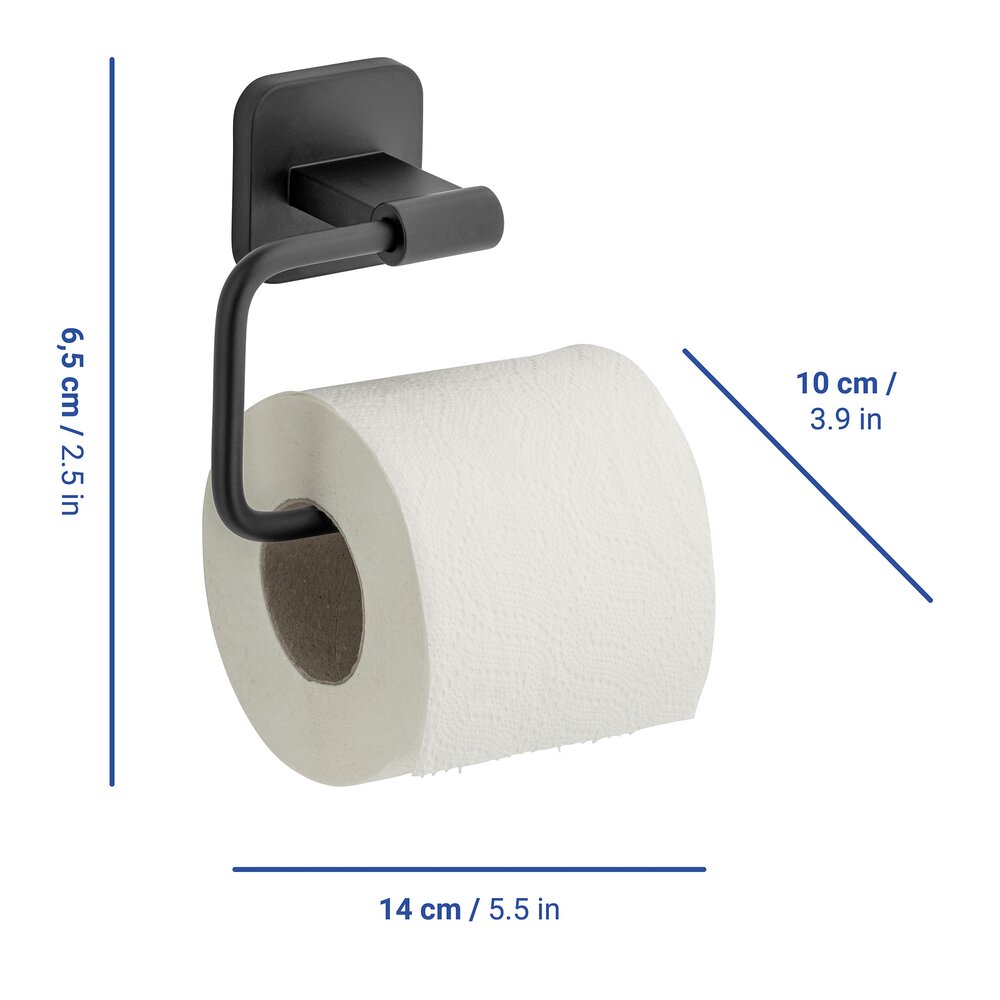 PORTO black Turbo-Loc® Toilettenpapierhalter