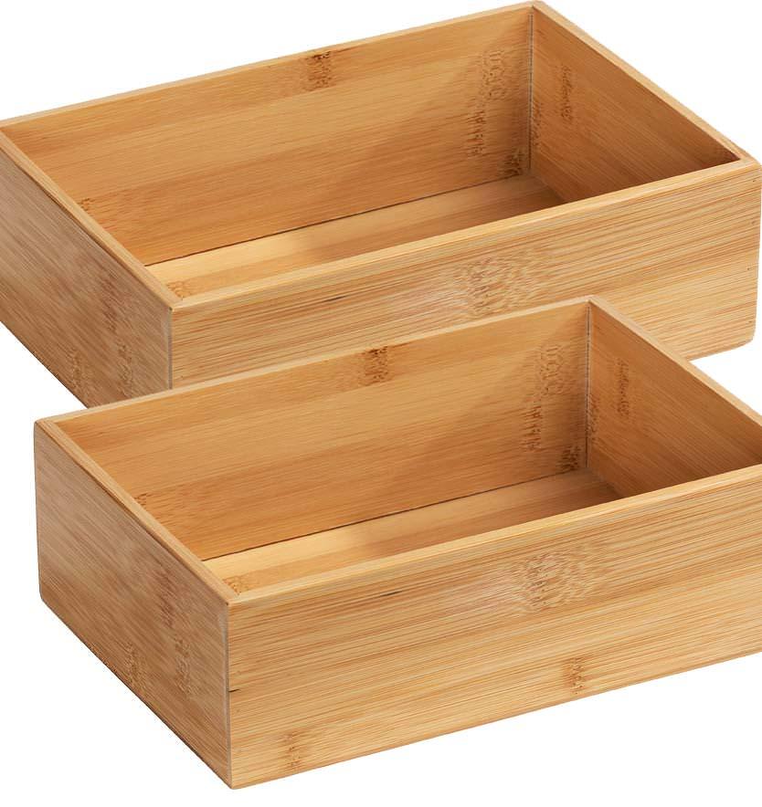 69412800-box-bambus-terra TERRA Ablage Größe L aus Bambus, 2er-Set