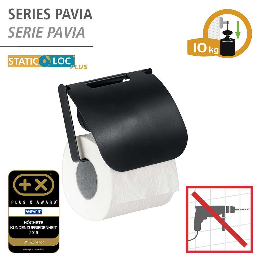 24900100_toilettenpapierhalter-pavia2 PAVIA Static-Loc® Plus Toilettenpapierhalter