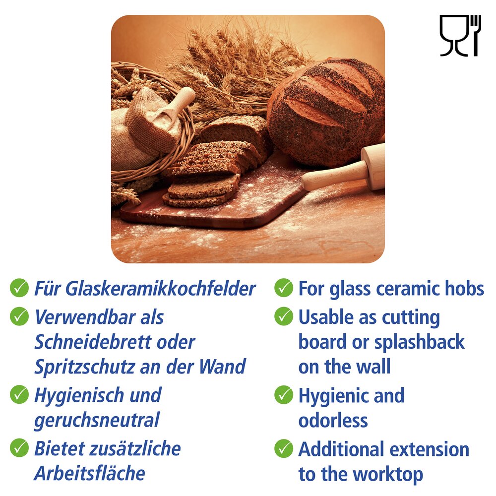 BROT Multiplatte 56x50 cm aus Glas