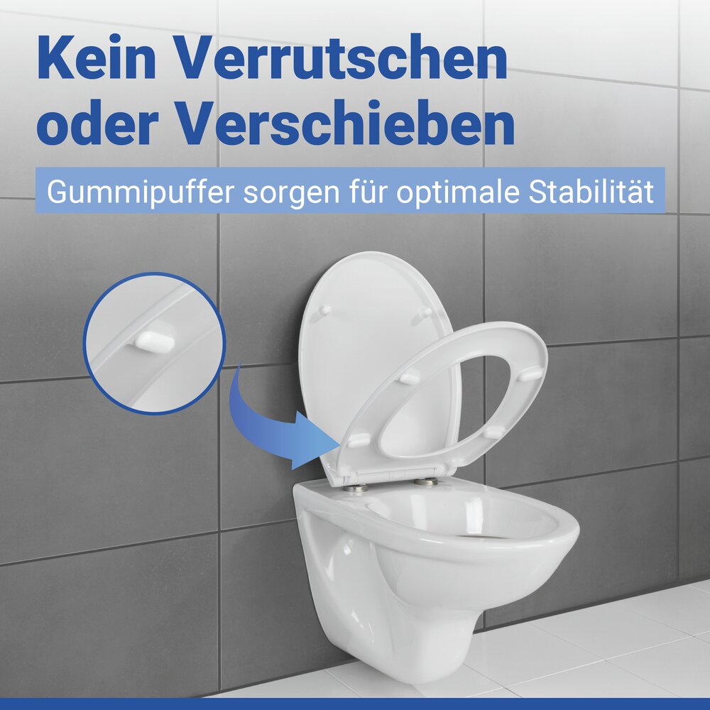 VORNO Neo weiss WC-Sitz belastbar bis 175 kg