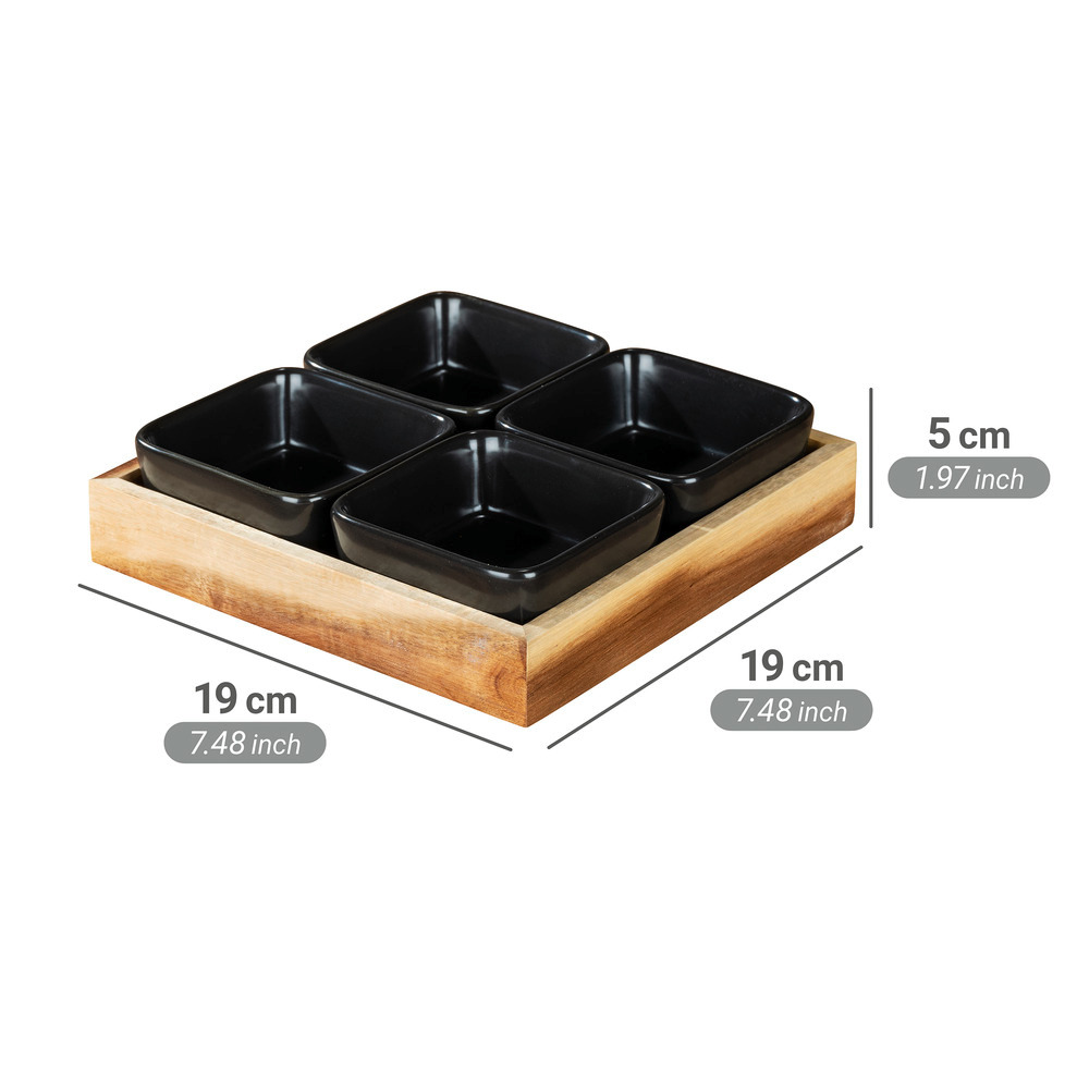ELO Dip-Schalen mit Tablett, 5-teilig