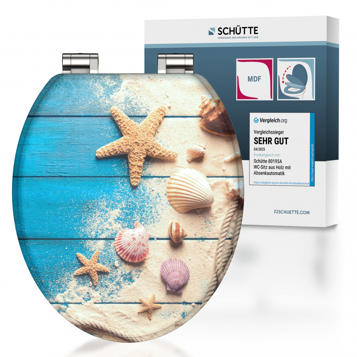 Schütte WC-Sitz Beach and Wood mit Holzkern