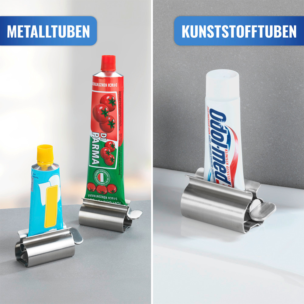 TUBENPRESSE aus Edelstahl, 3er-Set