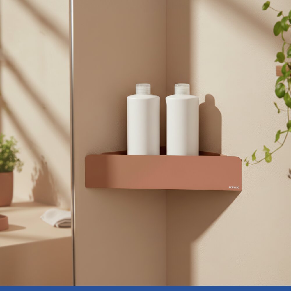 LIZAN braun Turbo-Loc® Eckablage aus Edelstahl