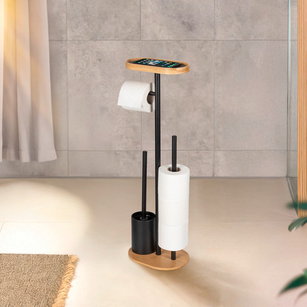 POMAROLO Stand WC-Garnitur mit Ablage