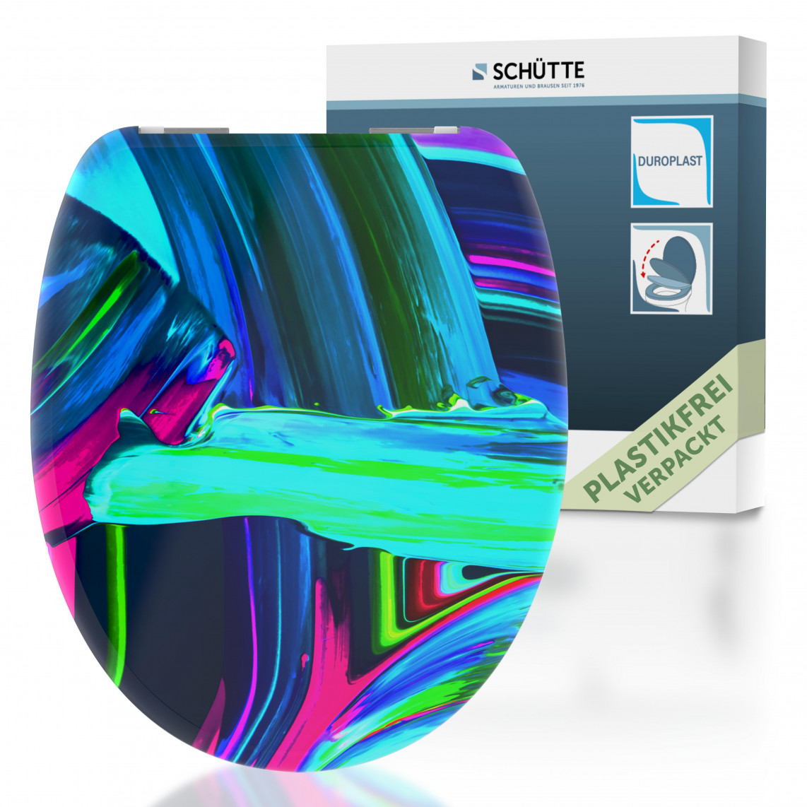 NEON PAINT WC-Sitz mit Absenkautomatik