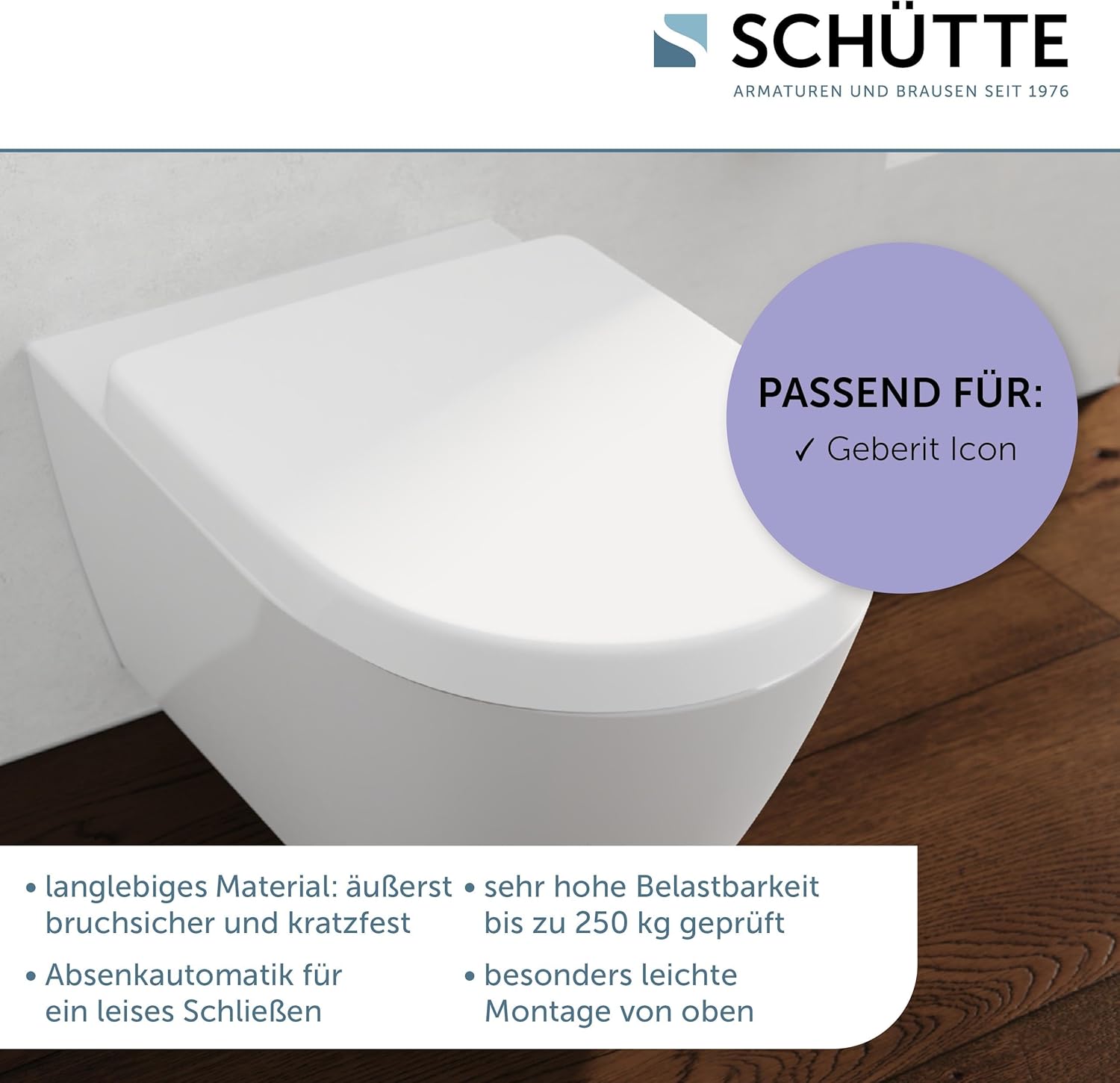 WHITE PRO 7 WC-Sitz für Gerberit Icon