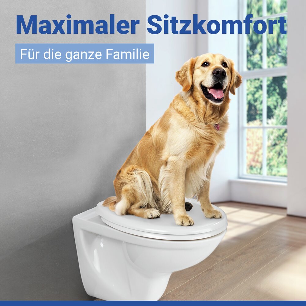 OTTANA weiß WC-Sitz antibakteriell beschichtet