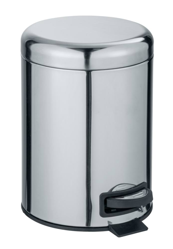 24680100-kosmetikeimer-leman-silber-5-liter LEMAN silber Treteimer, 5 Liter
