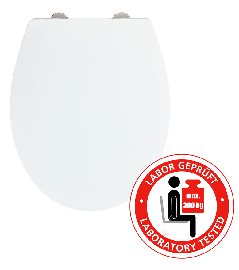 OSTUNI weiss WC-Sitz, belastbar bis 300 kg