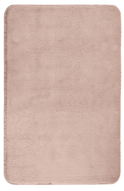 SARAVAN rosa Badteppich, 50x80 cm, fusselfrei