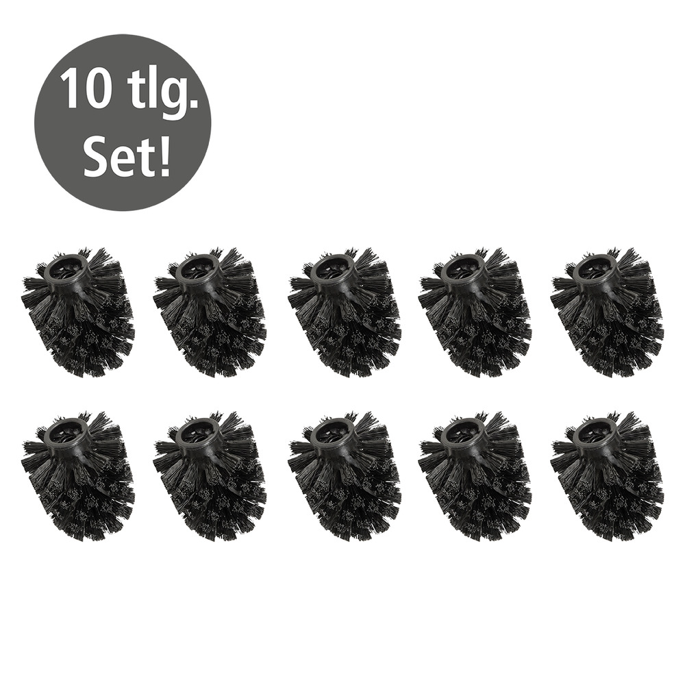 Ersatzbürstenkopf für WC-Garnitur Ø 8 cm, 10er-Set