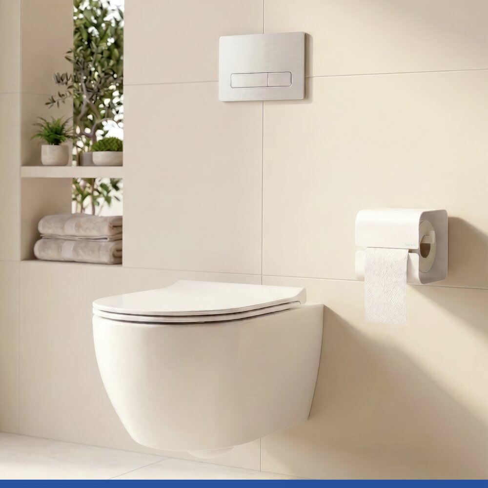 LIZAN weiss Turbo-Loc® Toilettenpapierhalter