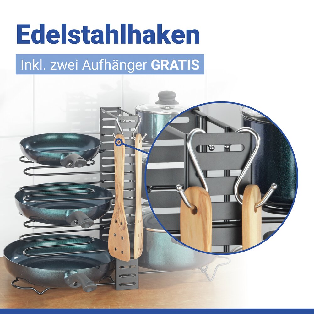 Töpfe-und Pfannenständer 3 in 1