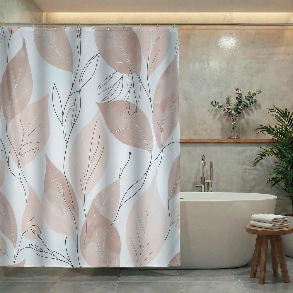 PULA Duschvorhang 180x200 cm, waschbar