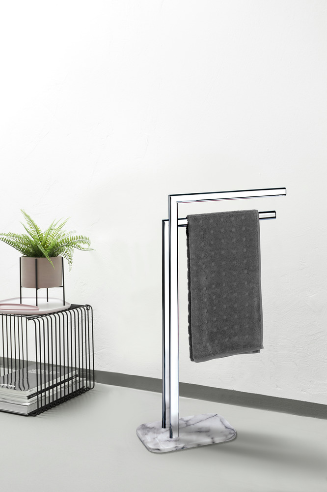 ONYX Handtuchständer, Bodenplatte aus Marmor