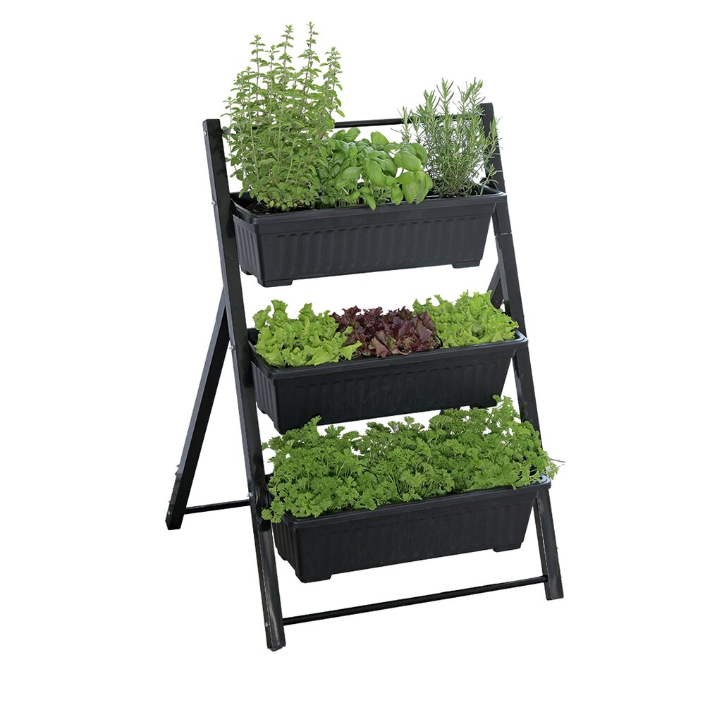 Vertikales Hochbeet mit 3 Etagen