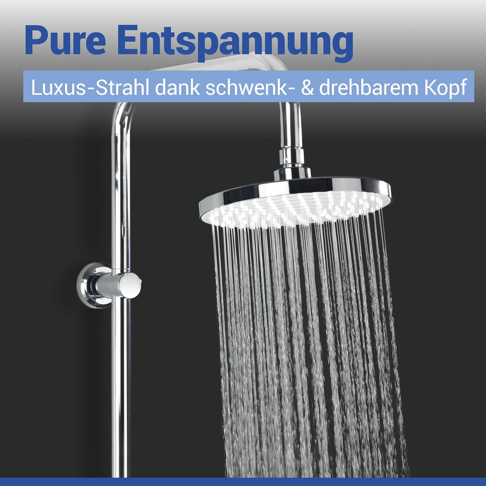 UNO chrom Brauseset mit 2 Duschköpfen