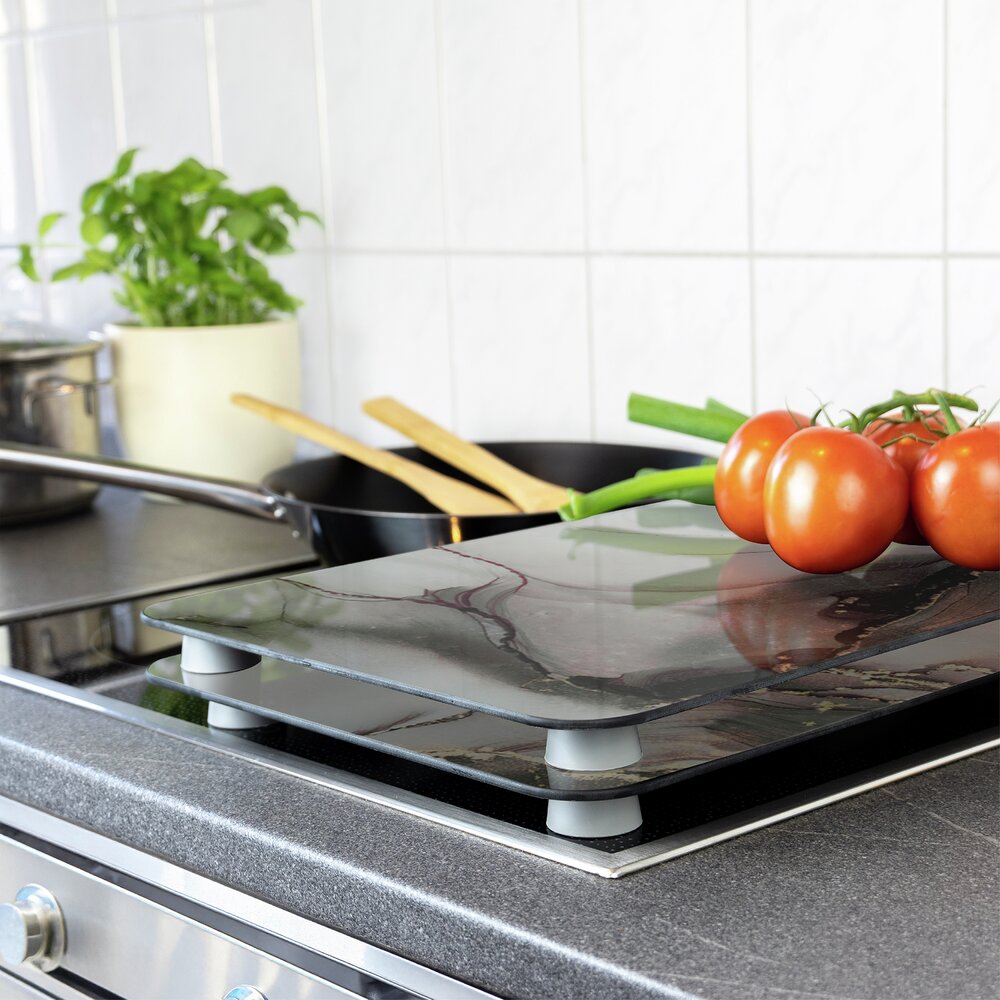 AQUARELL 2er-Set Herdabdeckplatten aus Glas